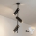 Brilagi - LED RGBW luster s mogućnošću prigušivanja na stalku BRANCH 3xGU10/6,5W/230V 2700-6500K crna