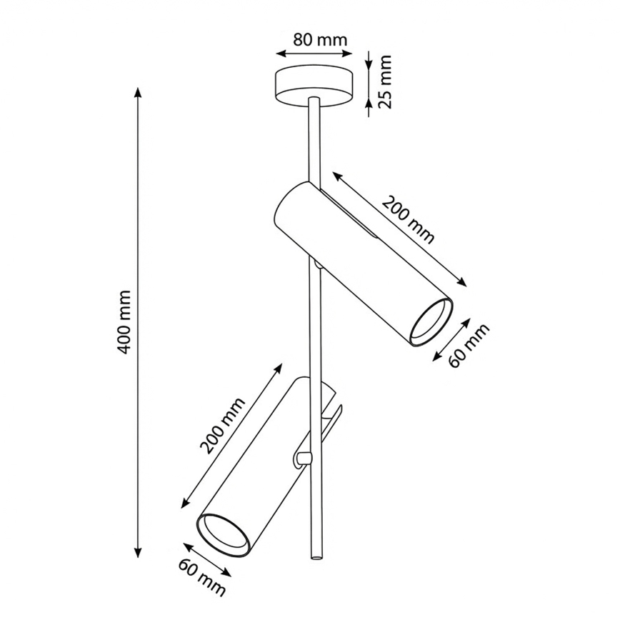 Brilagi - LED RGBW prigušiv luster na stalku BRANCH 2xGU10/6,5W/230V 2700-6500K bež