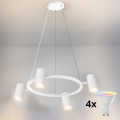 Brilagi - LED RGBW luster s prigušivanjem na sajli SELE 4xGU10/6,5W/230V 2700-6500K bijela