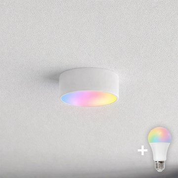 BRILAGI - LED RGBW prigušiva kupaonska stropna svjetiljka CLARE 1xE27/12W/230V 2700-6500K promjer 20 cm IP54 bijela