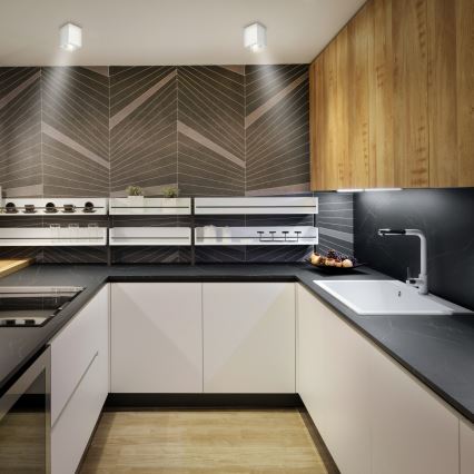 Brilagi - LED RGBW prigušivo spot svjetlo MIA 1xGU10/30W/230V 3000K Wi-Fi 100x80 mm bijela