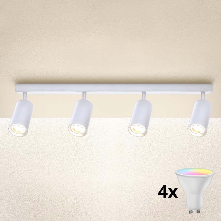 Brilagi - LED RGBW prigušiva spot svjetiljka SELE 4xGU10/6,5W/230V 2700-6500K bijela