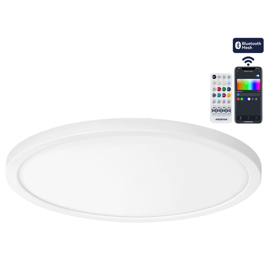 Brilagi - LED RGBW prigušivo stropno svjetlo VIBE LED/24W/230V 3000-6500K Ø 26 cm bijelo + daljinski upravljač