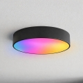 Brilagi - LED RGBW prigušiva stropna svjetiljka za kupaonicu CLARE 3xE27/9W/230V 2700-6500K Ø 40 cm IP54 Wi-Fi crna