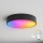 Brilagi - LED RGBW prigušiva stropna svjetiljka za kupaonicu CLARE 3xE27/9W/230V 2700-6500K Ø 40 cm IP54 Wi-Fi crna