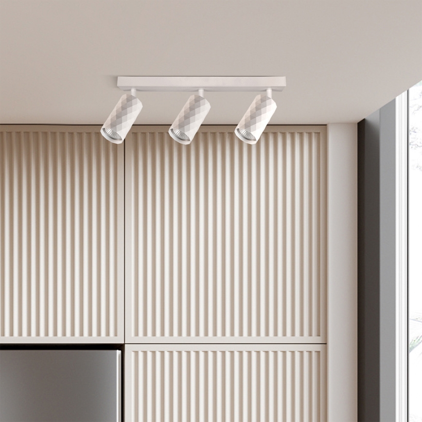 Brilagi - LED RGBW Prigušiva spot svjetiljka SELE DIAMANT 3xGU10/6,5W/230V 2700-6500K Wi-Fi bijela