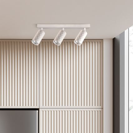 Brilagi - LED RGBW Prigušiva spot svjetiljka SELE DIAMANT 3xGU10/6W/230V 3000K Wi-Fi bijela