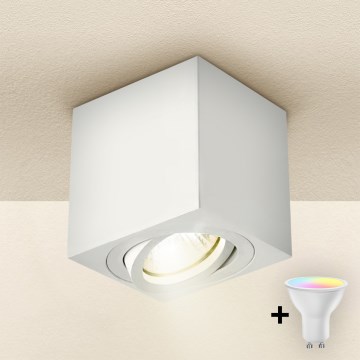 Brilagi - LED RGBW prigušiva ugradna spot svjetiljka MIA 1xGU10/30W/230V 3000K Wi-Fi 84x80 mm bijela