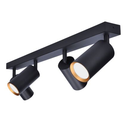 Brilagi - LED RGBW prigušivo spot svjetlo SELE 4xGU10/4,8W/230V 3000K crna/zlatna + daljinski upravljač