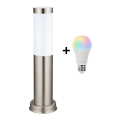 Brilagi - LED RGBW prigušiva vanjska lampa NOVA 1xE27/9W/230V 2700-6500K IP44 40 cm matni krom