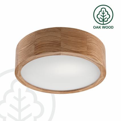 Brilagi - CARVALHO LED RGBW prigušivo stropno svjetlo 1xE27/9W/230V 2700-6500K Wi-Fi hrast prom. 27,5 cm