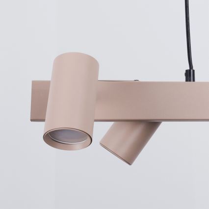 Brilagi - LED RGBW luster s prigušivanjem na sajli SELE 4xGU10/6,5W/230V 2700-6500K bež