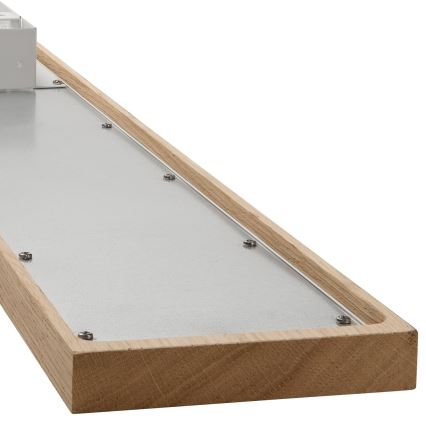 Brilagi - LED RGBW Prigušivi panel WOODY FRAME LED/34W/230V 11,5x123 cm 2700-6500K hrast + daljinski upravljač