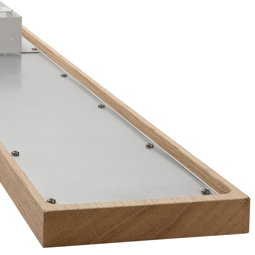 Brilagi - LED RGBW Prigušivi panel WOODY FRAME LED/34W/230V 11,5x123 cm 2700-6500K hrast + daljinski upravljač