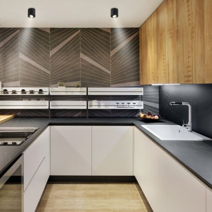 Brilagi - LED RGBW prigušiva točkasta svjetiljka MIA 1xGU10/30W/230V 2700-6500K Wi-Fi 84x80 mm crna