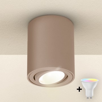 Brilagi - LED RGBW prigušivi spot MIA 1xGU10/4,8W/230V 3000K 100x80 mm bež