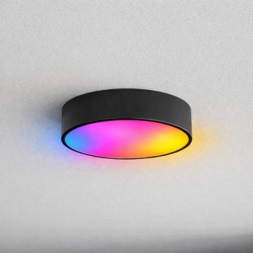 Brilagi - LED RGBW prigušivo kupaonsko stropno svjetlo CLARE 2xE27/9W/230V 2700-6500K Ø 30 cm IP54 Wi-Fi crna