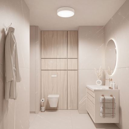 Brilagi - LED RGBW stropno svjetlo za kupaonicu CLARE s mogućnošću prigušivanja, 2xE27/9W/230V 2700-6500K pr. 30 cm IP54 Wi-Fi bijela