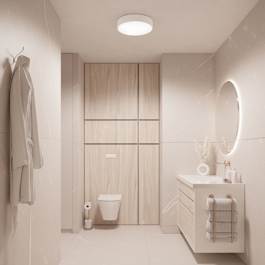 Brilagi - LED RGBW stropno svjetlo za kupaonicu CLARE s mogućnošću prigušivanja, 2xE27/9W/230V 2700-6500K pr. 30 cm IP54 Wi-Fi bijela