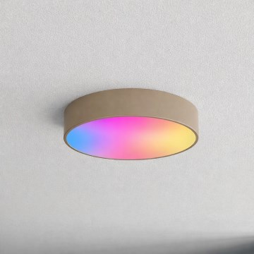 Brilagi - LED RGBW prigušivo kupaonsko stropno svjetlo CLARE 3xE27/9W/230V 2700-6500K Ø 40 cm IP54 Wi-Fi bež