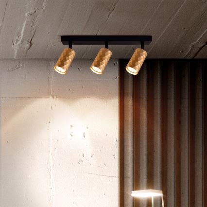 Brilagi - LED RGBW spot sa mogućnošću prigušivanja SELE DIAMANT 3xGU10/4,8W/230V 3000K zlatna + daljinski upravljač