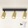 Brilagi - LED RGBW prigušivo reflektorsko svjetlo SELE GOLDEN 3xGU10/4,8W/230V 3000K crna/zlatna + daljinski upravljač