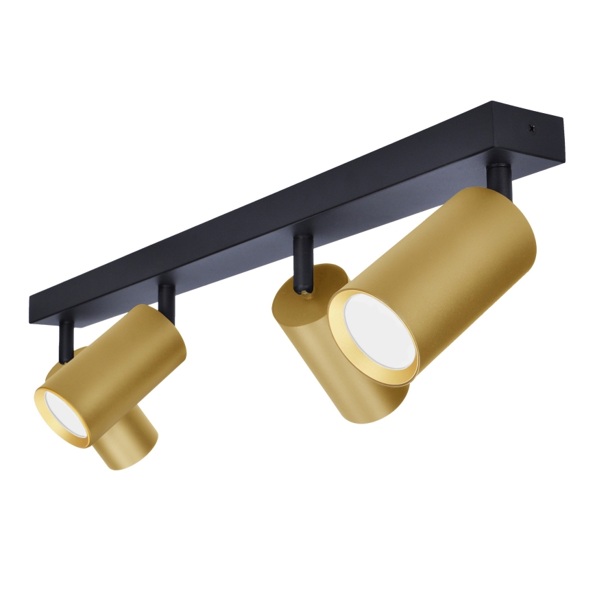 Brilagi - LED RGBW prigušivo spot svjetlo SELE GOLDEN 4xGU10/4,8W/230V 3000K crna/zlatna + daljinski upravljač