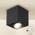Brilagi - LED RGBW prigušivo spot svjetlo MIA 1xGU10/4,8W/230V 3000K 84x80 mm crno + daljinski upravljač