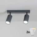Brilagi - LED RGBW prigušivo spot svjetlo SELE 2xGU10/4,8W/230V 3000K antracit + daljinski upravljač