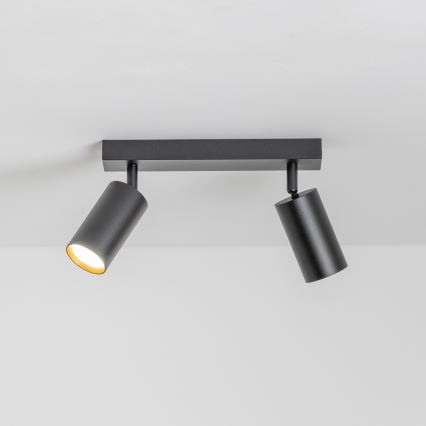 Brilagi - LED RGBW prigušivo ugradno svjetlo SELE 2xGU10/6W/230V 3000K crno/zlatno + daljinski upravljač