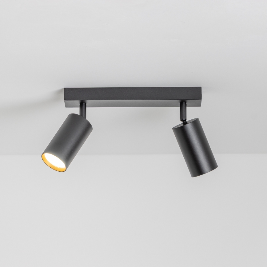 Brilagi - LED RGBW prigušivo ugradno svjetlo SELE 2xGU10/6W/230V 3000K crno/zlatno + daljinski upravljač