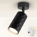 Brilagi - LED RGBW prigušivo spot svjetlo SELE DIAMANT 1xGU10/4,8W/230V 3000K crno + daljinski upravljač