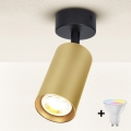 Brilagi - LED RGBW prigušivo spot svjetlo SELE GOLDEN 1xGU10/4,8W/230V 3000K crno/zlatno + daljinski upravljač