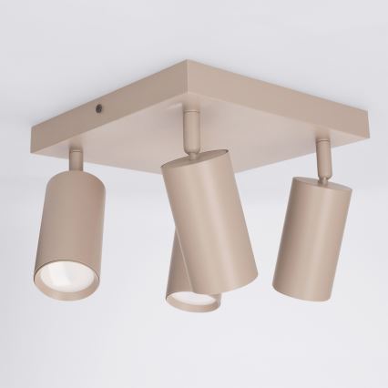 Brilagi - LED RGBW prigušiva spot svjetiljka SELE SQUARE 4xGU10/6,5W/230V 2700-6500K bež