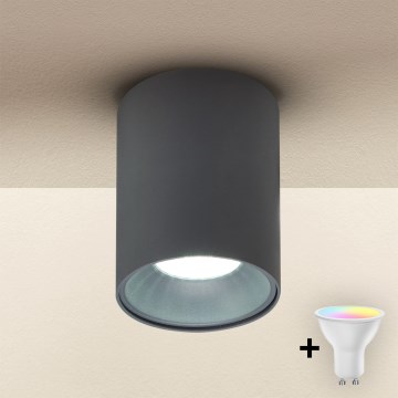 Brilagi - LED RGBW prigušivo spot svjetlo TRINE 1xGU10/4,8W/230V 3000K antracit + daljinski upravljač