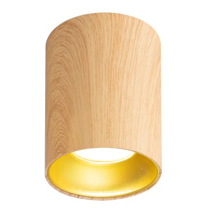 Brilagi - LED RGBW spot svjetiljka TRINE s mogućnošću prigušivanja, 1xGU10/4,8W/230V, 3000K, dekor hrasta + daljinski upravljač