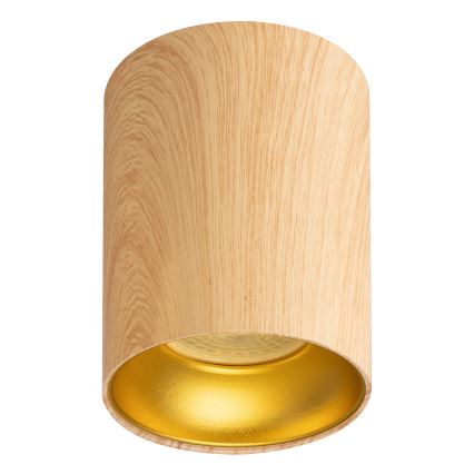 Brilagi - LED RGBW spot svjetiljka TRINE s mogućnošću prigušivanja, 1xGU10/6W/230V, 3000K, dekor hrasta + daljinski upravljač