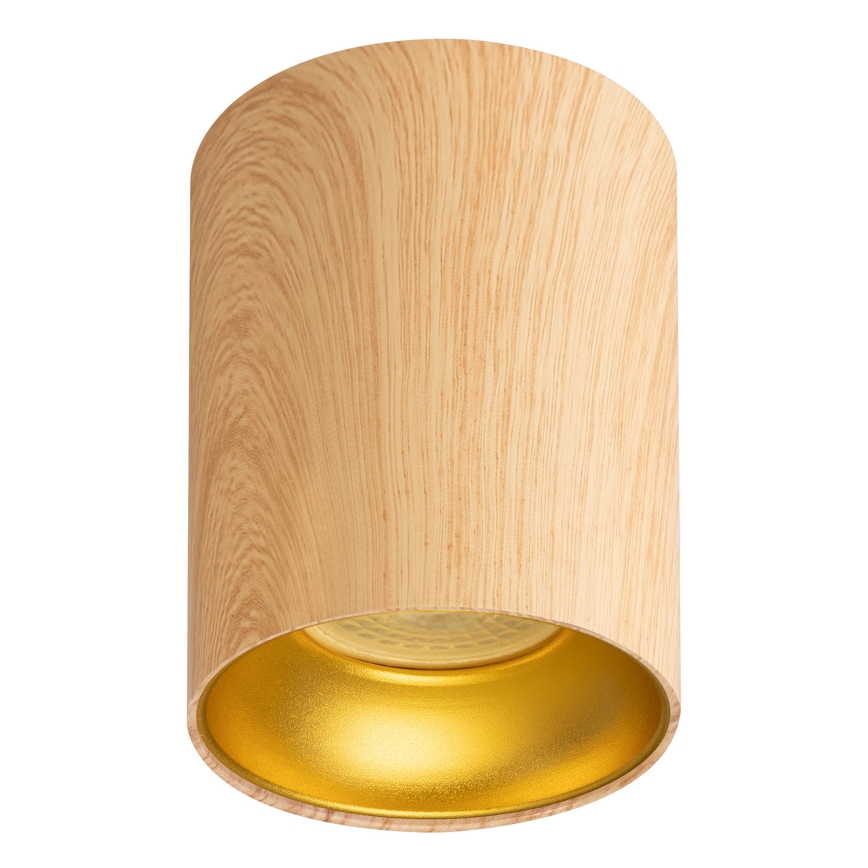 Brilagi - LED RGBW spot svjetiljka TRINE s mogućnošću prigušivanja, 1xGU10/6W/230V, 3000K, dekor hrasta + daljinski upravljač