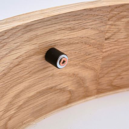 Brilagi - LED RGBW stropno svjetlo CARVALHO s mogućnošću prigušivanja 2xE27/15W/230V 2700-6500K Wi-Fi hrast, prom. 37,5 cm