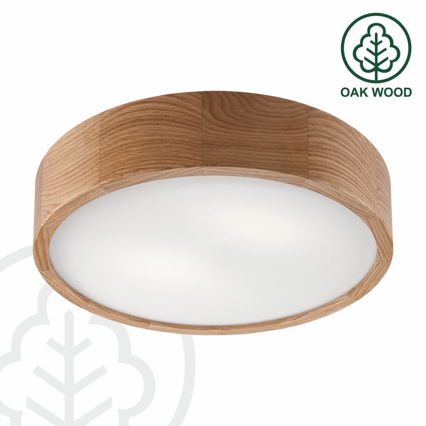 Brilagi - LED RGBW stropno svjetlo CARVALHO s mogućnošću prigušivanja 2xE27/9W/230V 2700-6500K Wi-Fi hrast, prom. 37,5 cm
