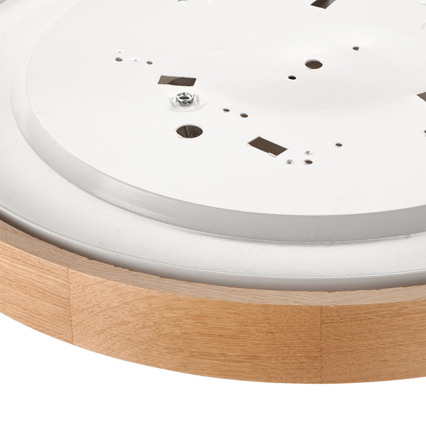 Brilagi - LED RGBW prigušiva stropna svjetiljka CARVALHO 3xE27/15W/230V 2700-6500K Wi-Fi hrast prom. 47,5 cm