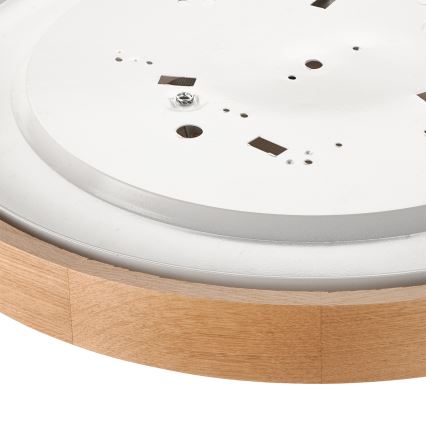 Brilagi - LED RGBW prigušiva stropna svjetiljka CARVALHO 3xE27/9W/230V 2700-6500K Wi-Fi hrast prom. 47,5 cm