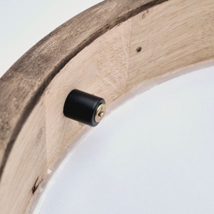 Brilagi - LED RGBW prigušiva stropna svjetiljka CARVALHO SLIM 1xE27/15W/230V 2700-6500K Wi-Fi hrast, promjer 27 cm