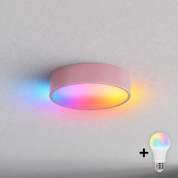 BRILAGI - LED RGBW Prigušivo stropno svjetlo CLARE 1xE27/12W/230V Ø 20 cm ružičasta