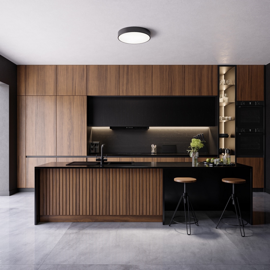 Brilagi - LED RGBW stropna svjetiljka CLARE 3xE27/9W/230V 2700-6500K Ø 40 cm Wi-Fi crna