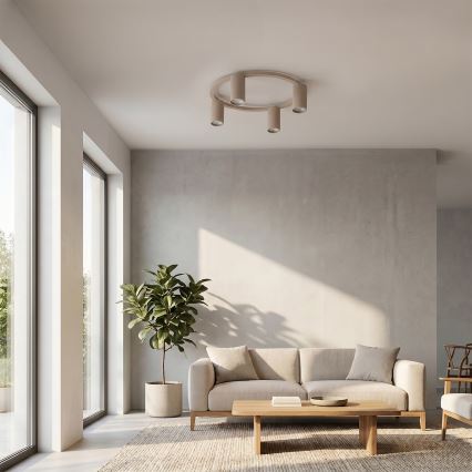 Brilagi - LED RGBW stropna svjetiljka SELE s prigušivanjem 4xGU10/6,5W/230V 2700-6500K bež