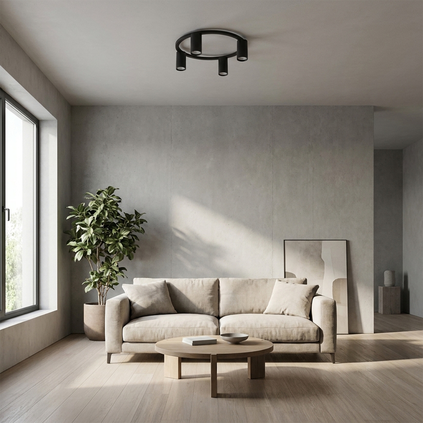 Brilagi - LED RGBW prigušivo stropno svjetlo SELE 4xGU10/6,5W/230V 2700-6500K crna