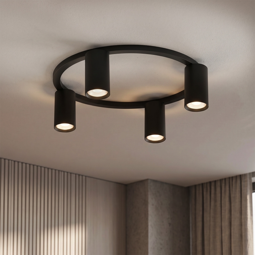 Brilagi - LED RGBW prigušivo stropno svjetlo SELE 4xGU10/6,5W/230V 2700-6500K crna