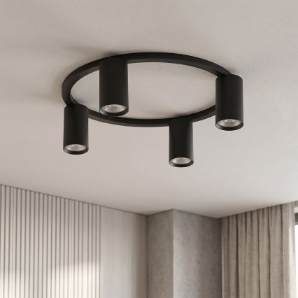 Brilagi - LED RGBW prigušivo stropno svjetlo SELE 4xGU10/6,5W/230V 2700-6500K crna