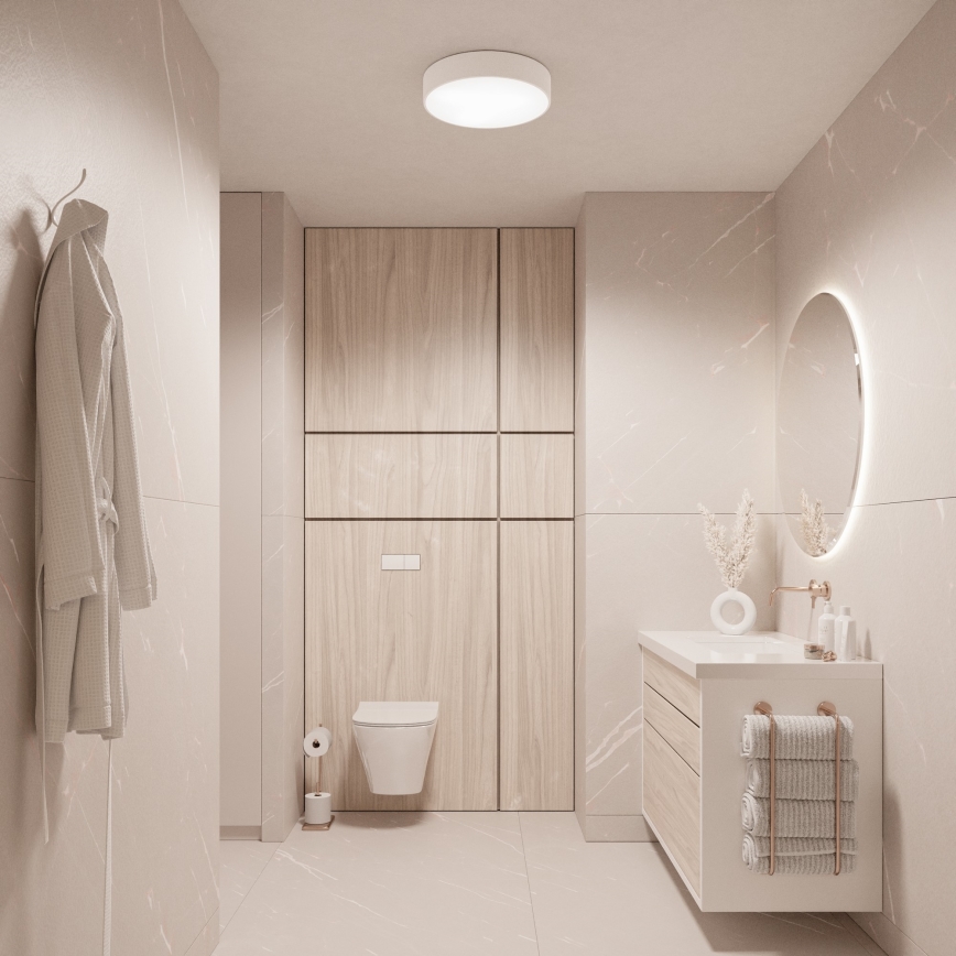 Brilagi - LED RGBW kupaonsko stropno svjetlo CLARE s mogućnošću prigušivanja 3xE27/9W/230V 2700–6500K Ø 40 cm IP54 Wi‑Fi bijelo